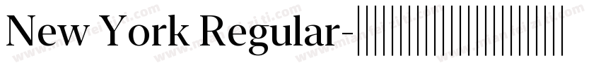 New York Regular字体转换